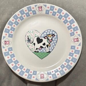 Cow Design Decorative Plate